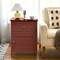 Costway Nightstand with Drawer Accent Side End Table Storage Cabinet White\Natural\Espresso